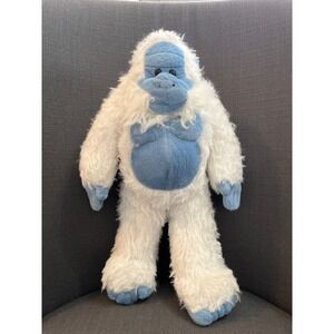 Animal Planet‎ White Bigfoot Yeti Plush Stuffed Animal Blue Accents 2017